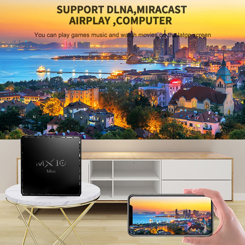 Imagen 2 de 6 de Mx10 Mini Android 10.0 Smart Tv Box Uhd 4k Reproductor Multi