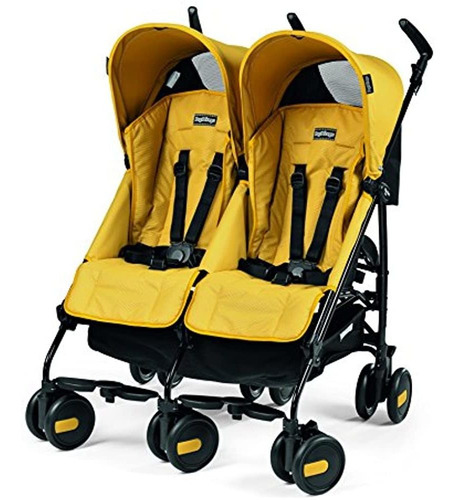 Peg Perego Pliko Mini Twin Cochecito De Bebé, Mod Amarillo