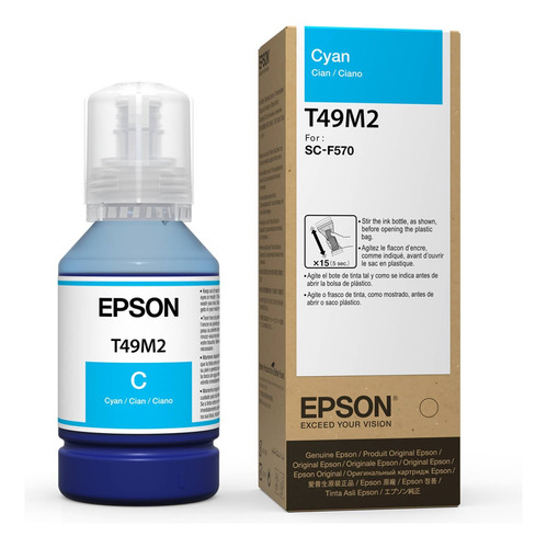 Tinta De Sublimación Epson T49m2 T49m220 Cyan Para F170 F570