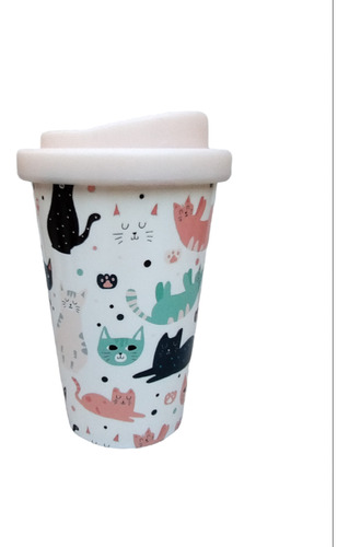 Vaso De Café Termico Diseño Gato Gatitos Sipi Shop 