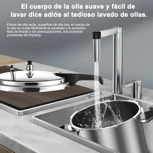 SJROHE GYG-11PCS 11 piezas de ollas a presion aluminio plateado