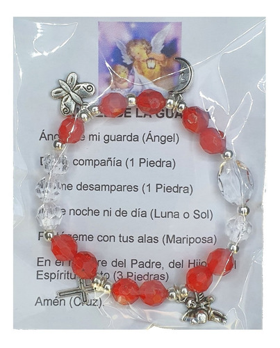 Pack 50 Pulsera Del Ángel De La Guarda Adulto, Hecha A Mano