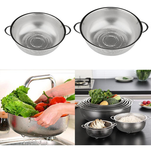 Xj 2 Piezas De Cocina De Material Acero Inoxidable Malla