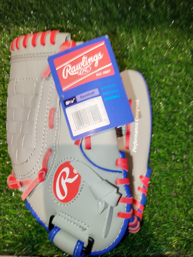 Guante De Béisbol Marca Rawlings Talla 11.5 Gris