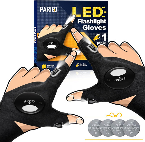 Guantes Linterna Led, Regalos Hombres Y Mujeres, Guante...