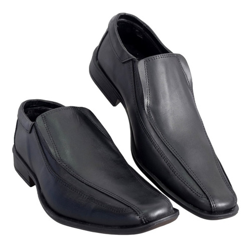 Imagen 3 de 7 de Zapato Hombre Cuero Vestir Hopper 7000 Elásticos Elegante