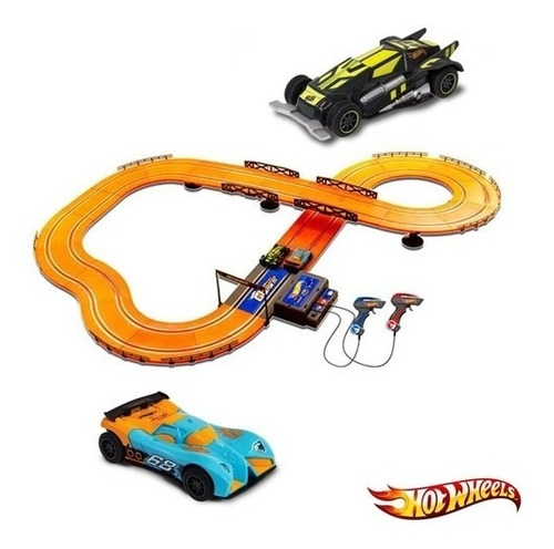 Imagen 2 de 4 de Pista Slot De Carrera A Pilas Hot Wheels 380cm Escala 1/43