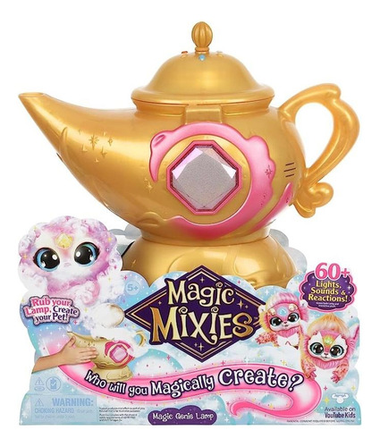 Magic Mixies Lámpara Mágica Con Peluche Rosa Interacti 89778 Rosa