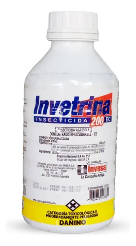Cipermetrina Insectos 200ec X L - L a $49500