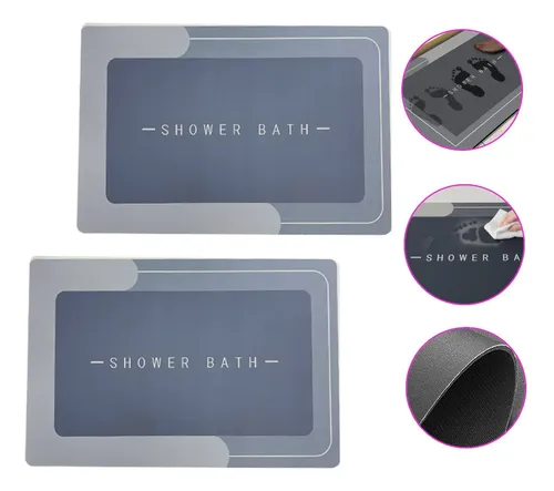 Kit2 Tapetes Para Banheiro Tapete Mágico Ultra Secagem Rápid - R$ 27,47