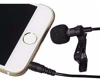 Microfone Lapela Clip Condensador Carllte Apple Smartphone