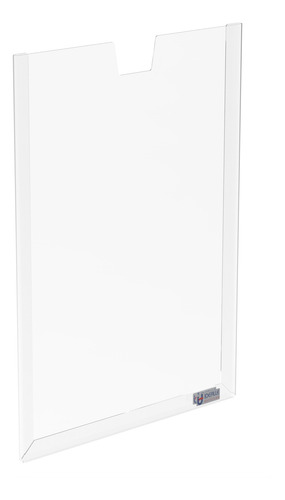 Kit 100 Displays Parede Porta Folha A5 Petg Com Dupla Face