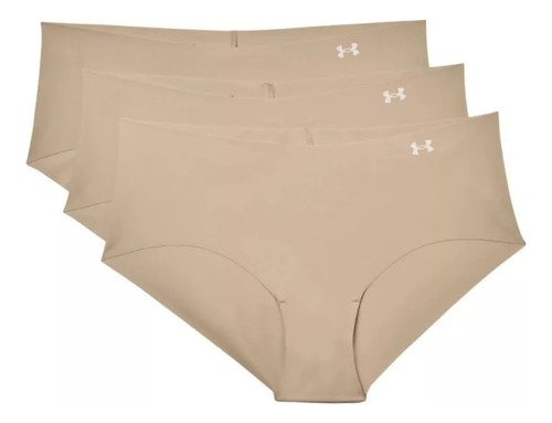 Ropa Interior Under Armour Hipster 3 Pack Beige Mujer 132561