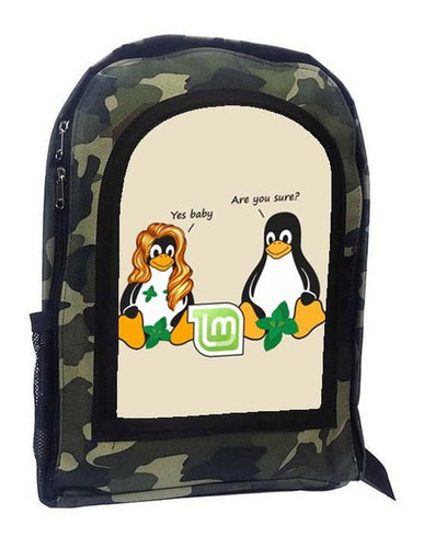 Mochila Camuflada Linux A36