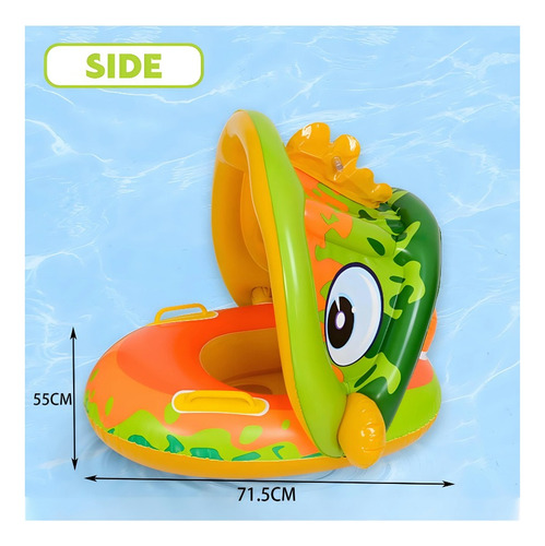 Bebé Flotador Salvavida Inflable Alberc Natació Toldo Asient