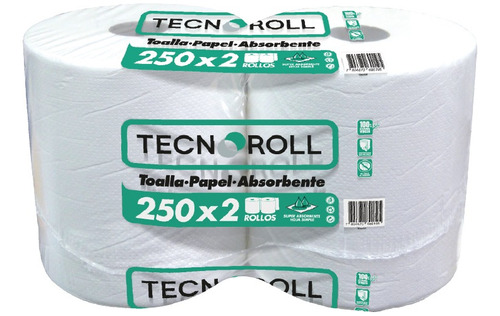 Toalla Jumbo 2x250 Metros. Tecnopapel