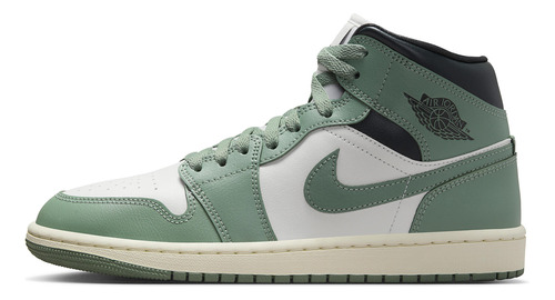 Zapatillas Jordan 1 Mid Jade Smoke (women's) Bq6472_130   