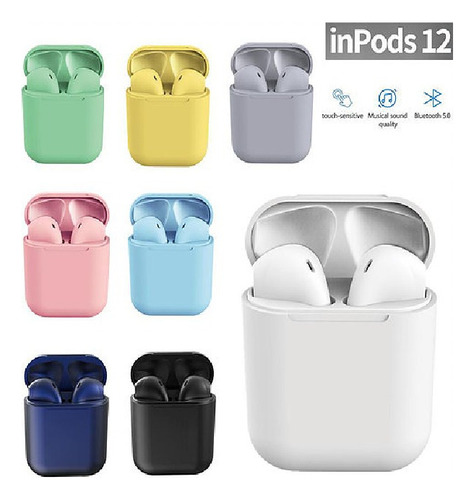 Auriculares Inalámbricos Inpods 12 Bluetooth Colores