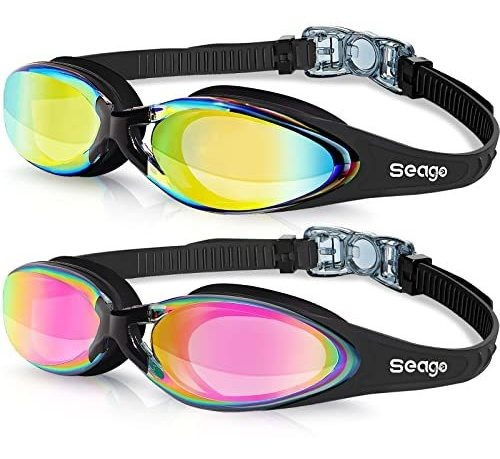 Seago 2 Pack De Natación Gafas Para Hombres Adultos 6mx3s