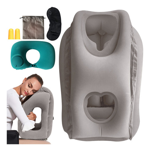 Almohada De Viaje Relajante Cómodinflable Cojín De Cuello 