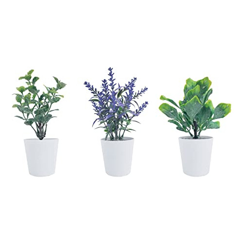 Plantas Artificiales Macetas Mini 3 Pack / 5.5 Pulgadas...