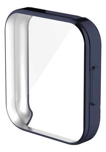 Funda De Tpu Galvanizada Azul Para Xiaomi Redmi Watch 2 Lite