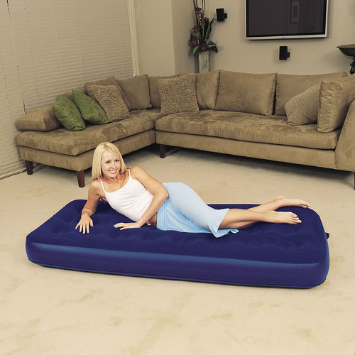 Imagen 4 de 4 de Colchon Inflable Hinchable De 1 Plaza Camping,viaje Hogar