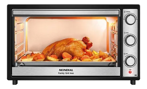 Forno Eletrico Mondial 60l Frn60bi 1800w Pretoinox