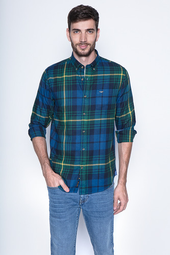 Camisa Cuadro Texas Fj Verde Fw2024 Ferouch