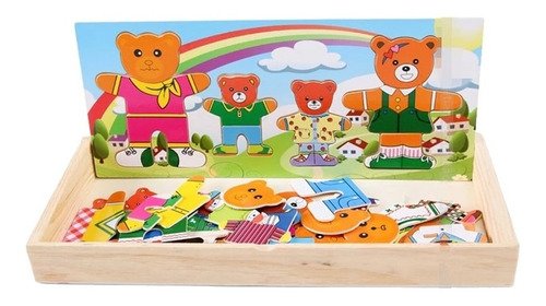 Puzzle Rompecabezas Encaje Niños/bebes De Madera