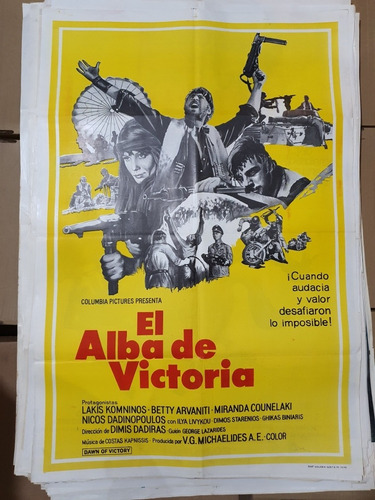 Afiche De Cine Original -el Alba De La Victoria-1829