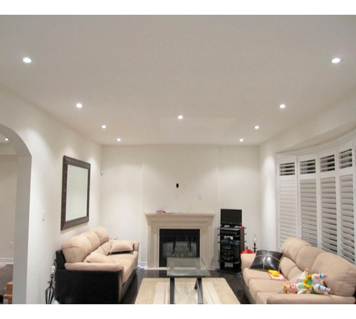 Imagen 9 de 10 de Panel Led 9w Redondo Incrustar 6500k Luz Blanca