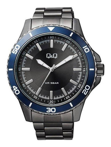 Reloj Q&q By Citizen Qb24j412y Acero 50m Para Hombre Liniers