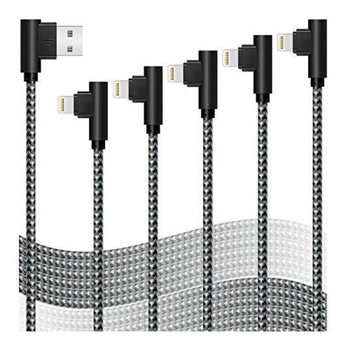 Mfi Certified Lightning Cable  Cargador Cable 90 Grados...