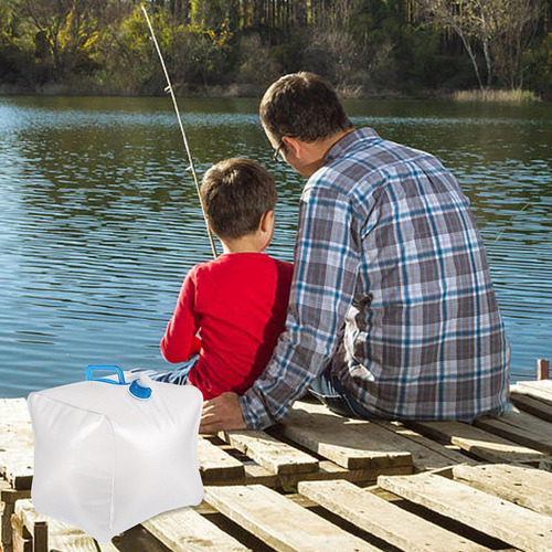 Contenedor De Agua Plegable De 10 Litros De Gran Capacidad,