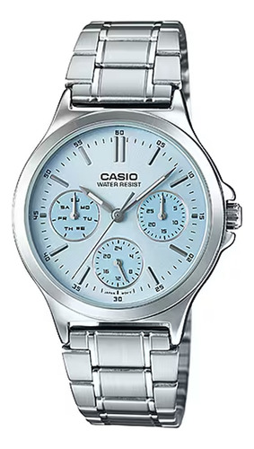 Reloj Casio Dama Metal Ltp-v300d-2a Calendario Original