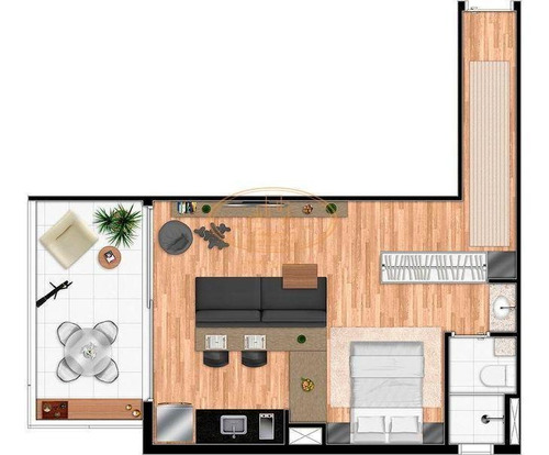 Apartamento Com 1 Dormitório(s) Localizado(a) No Bairro Campo Belo Em São Paulo / São Paulo - 4834:909137
