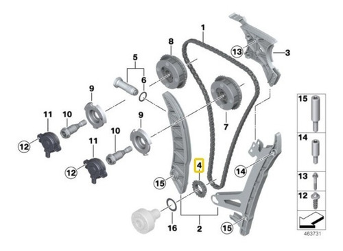 Engrande De Distribucion Bmw 320i X1 X3 220i 520i 325ci &