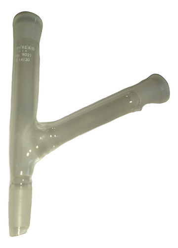 Tubo Conector De 3 Vias Con Junta Esmerilada 14/20 Pyrex