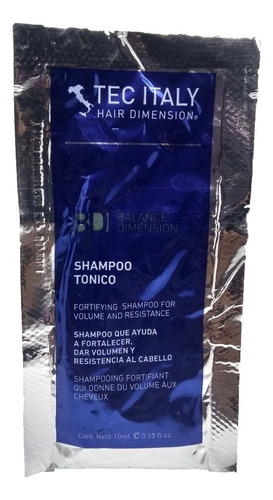 Tec Italy Sachet Shampoo Tonico Fuerza Y Volumen