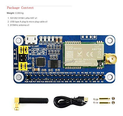 El Sombrero Lora Sx1262 Cubre Una Banda De Frecuencia De 915