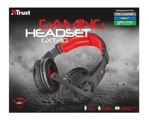 Headset Gamer Gxt 310 Trust Pc/ Ps4/ Xbox One Preto Lacrado