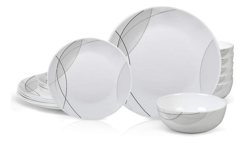 Juego Vajilla Cocina 18 Repuesto Plato Cuenco Resistente