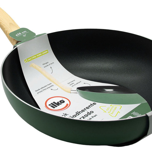 Wok Ilko 28 Cm Sage Color Verde oscuro