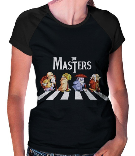 Camiseta Baby Look Raglan The Masters Os Mestres Ref:785