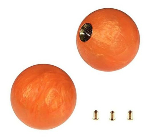 Jdm Naranja Perla 54 Mm Perilla De Cambio De Bola Redonda M8