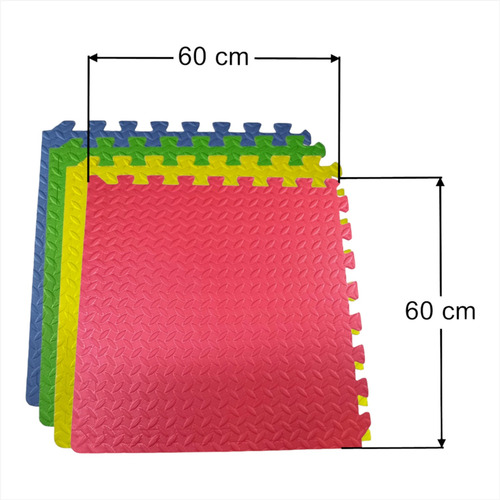 Tapete Piso Eva Foamy Armable 60x60 Cm Pack 4 Pza