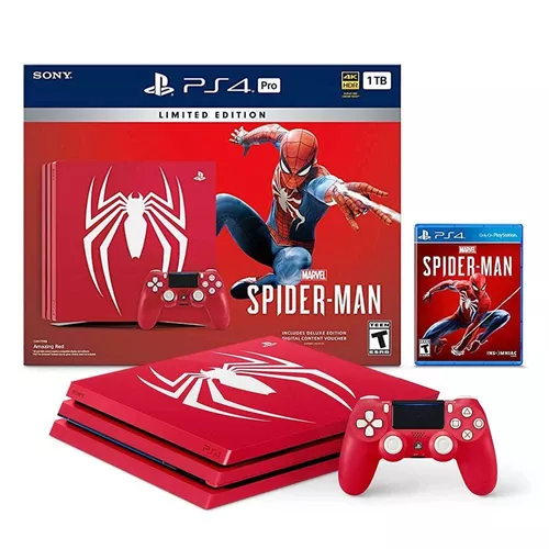 Ps4 Pro 1 Tb Edición Limitada Spiderman Gtía + Envío Gratis!
