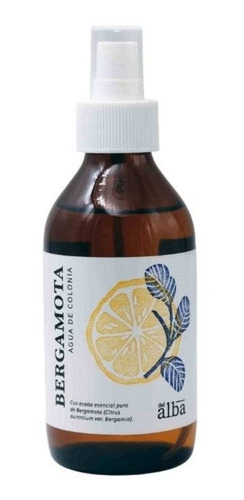 Agua De Colonia Bergamota Del Alba 200ml. 