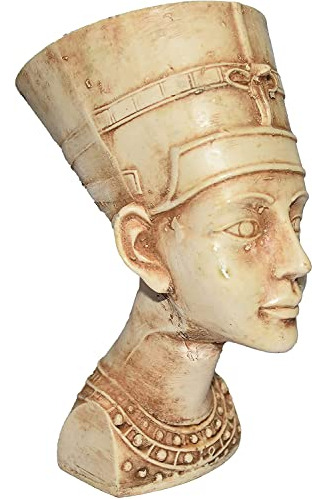 Figura Egipcia Nefertiti Reina Faraón Estatua Antigua 5.5  E